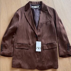 Zara Chocolate Blazer
